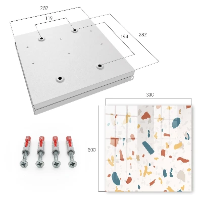 Abstract composition Key cabinet
