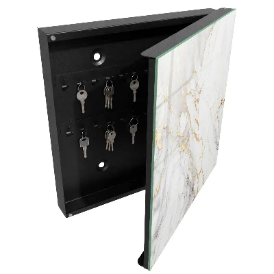 Marble elegance key cabinet wall mounted storage organizer