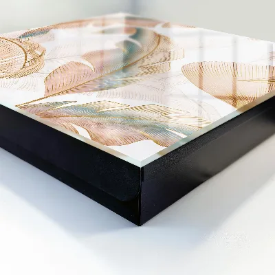 Delicate leaves Key box for wall