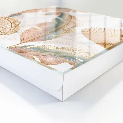 Delicate leaves Key box for wall