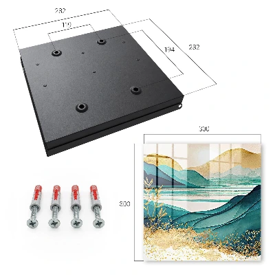 Turquoise mountains Wall mounted key box
