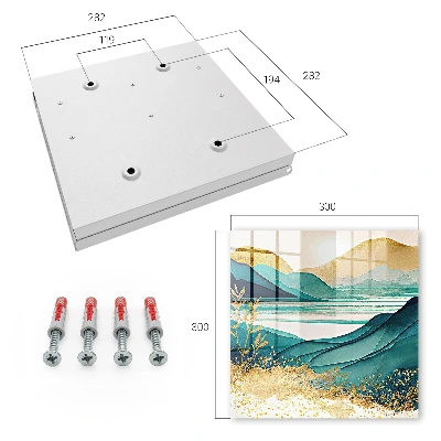 Turquoise mountains Wall mounted key box
