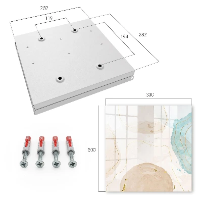 Key cabinet with a subtle abstraction design