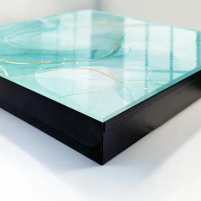Wall-mounted key box in turquoise elegance
