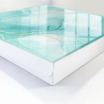 Wall-mounted key box in turquoise elegance