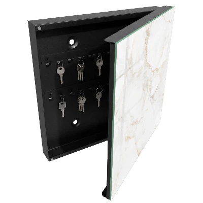 Marble key cabinet with an elegant design