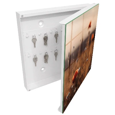 Poppy fields Key box for wall