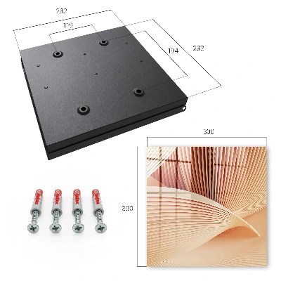 Abstract waves Wall mounted key box