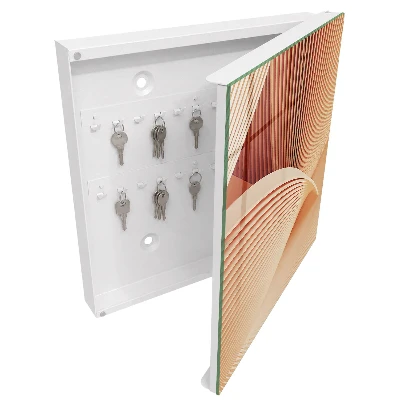 Abstract waves Wall mounted key box