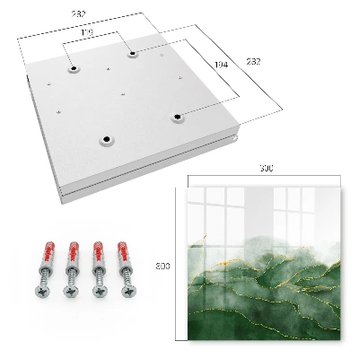 Green hills Key box for wall