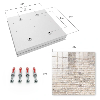 Brick composition Wall mounted key box