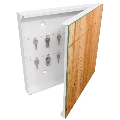 Wood texture Key cabinet
