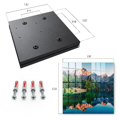 Mountain landscape Key box for wall