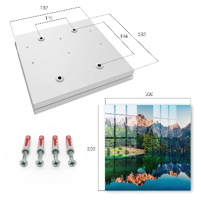 Mountain landscape Key box for wall