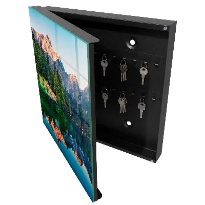 Mountain landscape Key box for wall