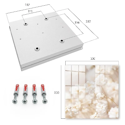 Light flowers Wall mounted key box