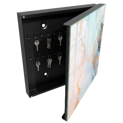 Colorful marble Key box for wall