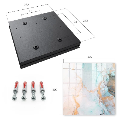 Colorful marble Key box for wall