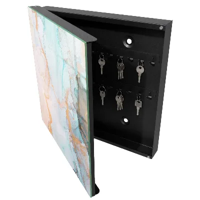 Colorful marble Key box for wall