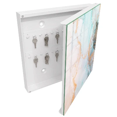 Colorful marble Key box for wall