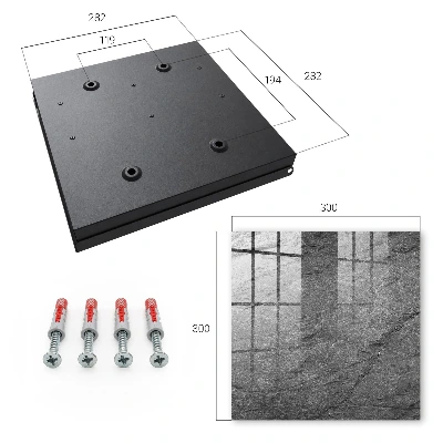 Grey stone Key cabinet