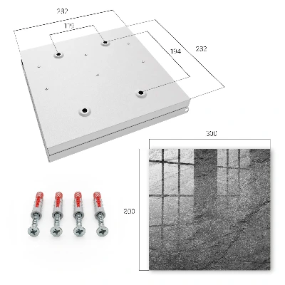 Grey stone Key cabinet