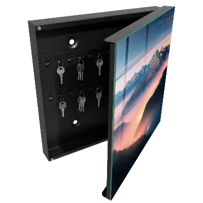 Mountain panorama Key box for wall