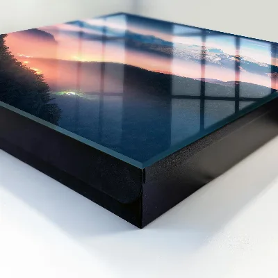 Mountain panorama Key box for wall