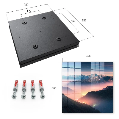 Mountain panorama Key box for wall