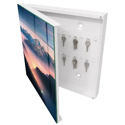 Mountain panorama Key box for wall
