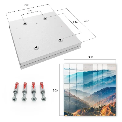 Mountain landscape Key cabinet