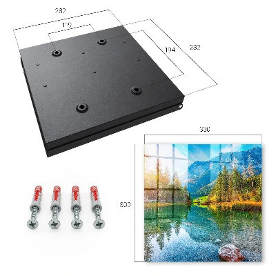 Mountain landscape Key box for wall