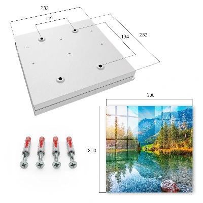 Mountain landscape Key box for wall