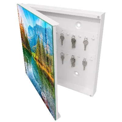 Mountain landscape Key box for wall