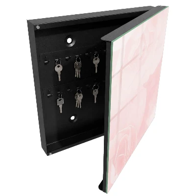 Pastel roses Wall mounted key box