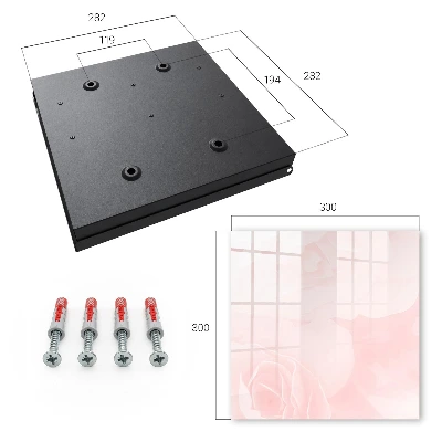 Pastel roses Wall mounted key box