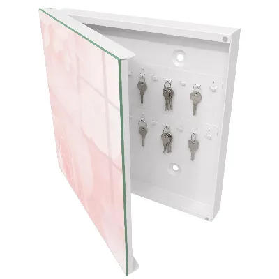 Pastel roses Wall mounted key box