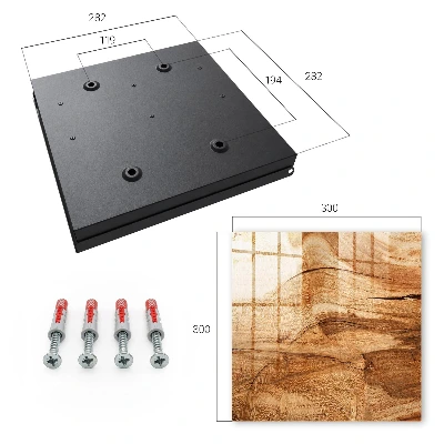 Wood texture Key box for wall