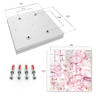 Pastel flowers Key cabinet