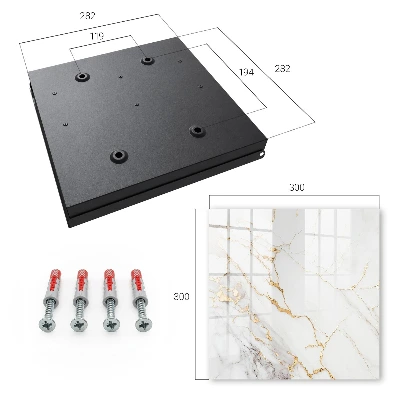 Beautiful marble pattern Key box for wall