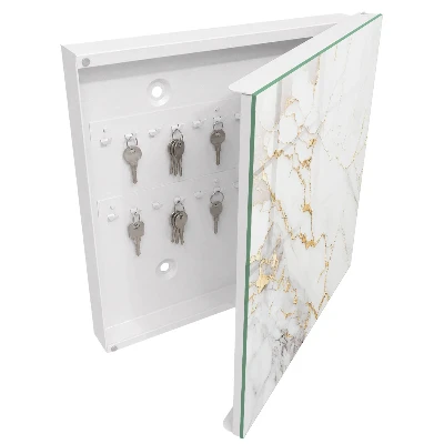Beautiful marble pattern Key box for wall