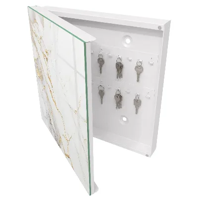 Beautiful marble pattern Key box for wall