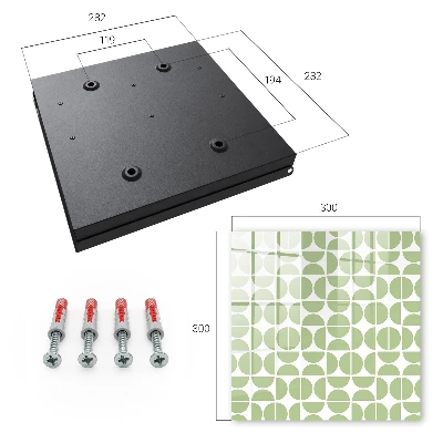 Green geometry Wall mounted key box