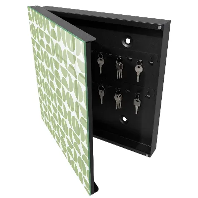 Green geometry Wall mounted key box