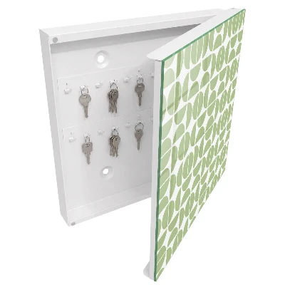 Green geometry Wall mounted key box