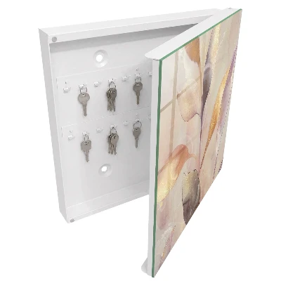 Pastel leaves Key cabinet