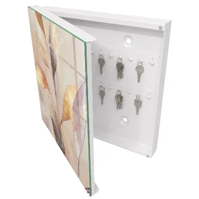 Pastel leaves Key cabinet