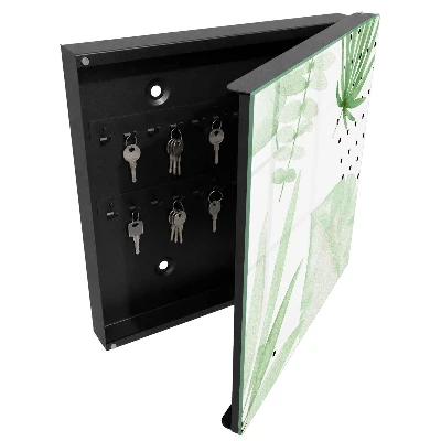 Green leaves Key box for wall