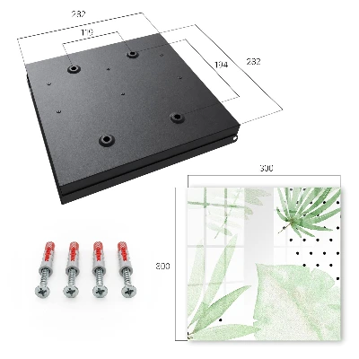 Green leaves Key box for wall