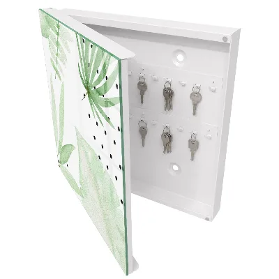 Green leaves Key box for wall